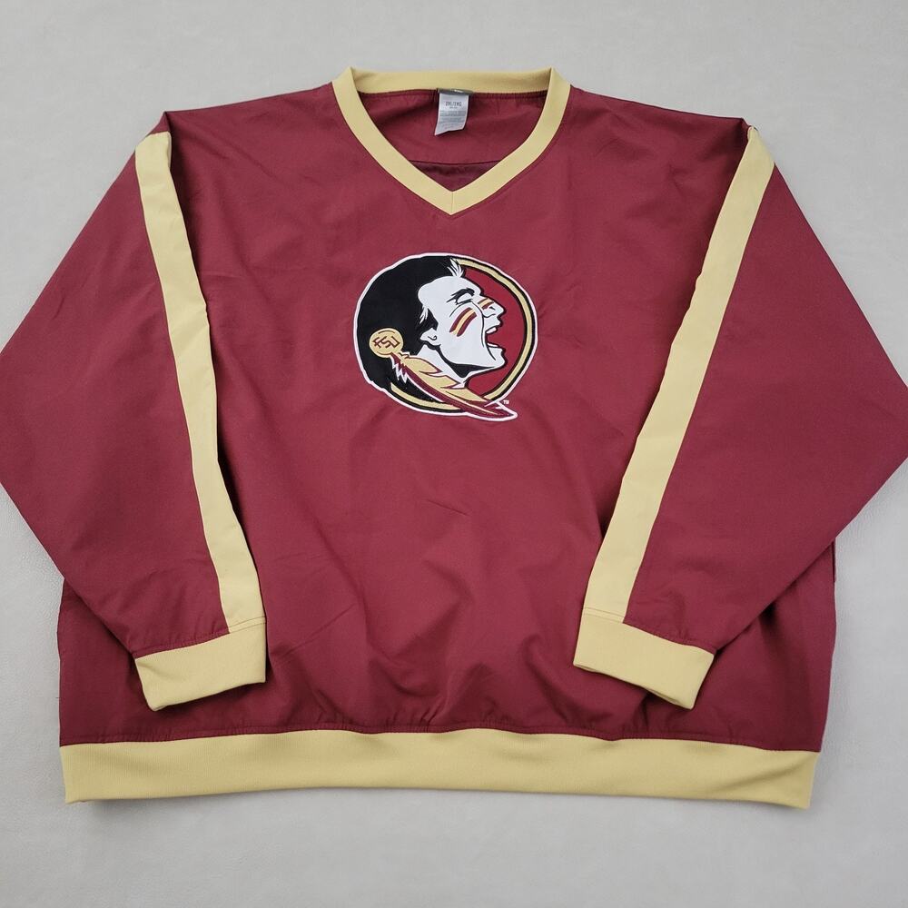 Florida State Seminoles Pullover Windbreaker Jacket Mens Size 2XL